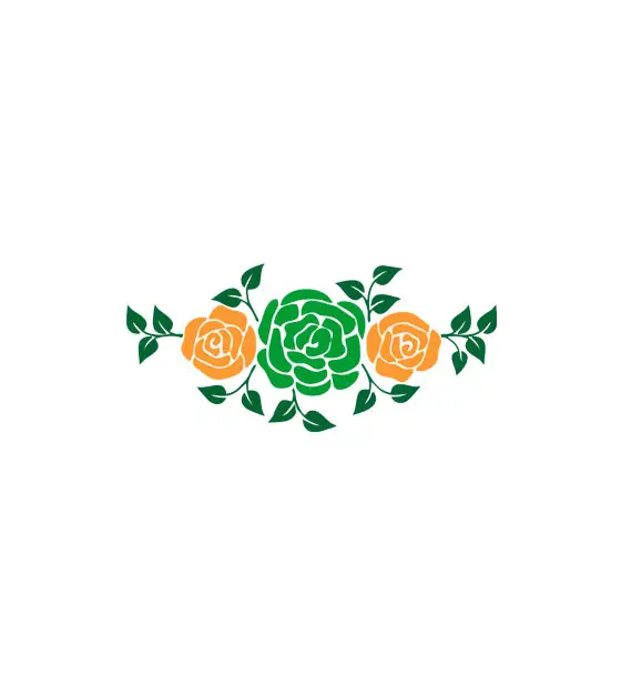 Flowering Vines Floral Pattern Vector Art
