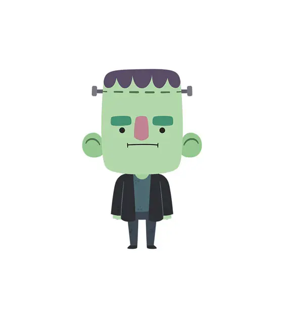 Esoteric Frankenstein's Monster Halloween Vector Art