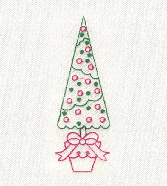 Iconic Christmas Tree Embroidery Design