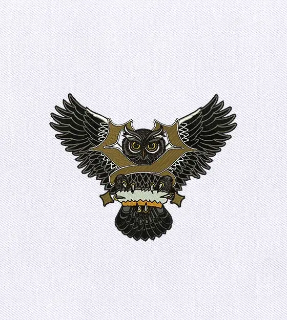 Spellbinding Brown Owl Embroidery Design