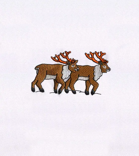Reindeers Embroidery Design