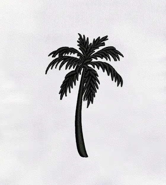 Stunning Palm Tree Machine Embroidery Design