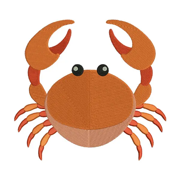 Crab Embroidery Design – Sea Animal Machine Embroidery File