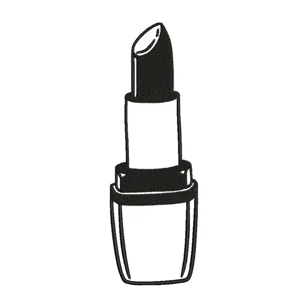 Lipstick Embroidery Design – Makeup Line Art Machine Embroidery File