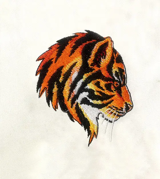 Ferocious Tiger Embroidery Design