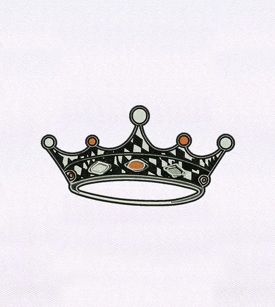 Royal Crown Embroidery Design