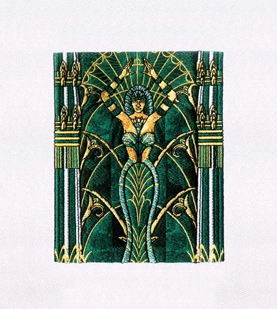 Magical Sorcerer Woman Embroidery Design