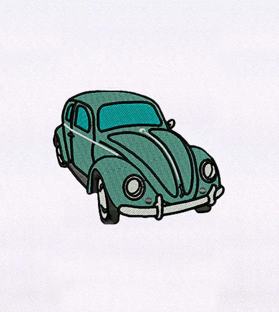 Vintage Dainty Little Car Embroidery Design