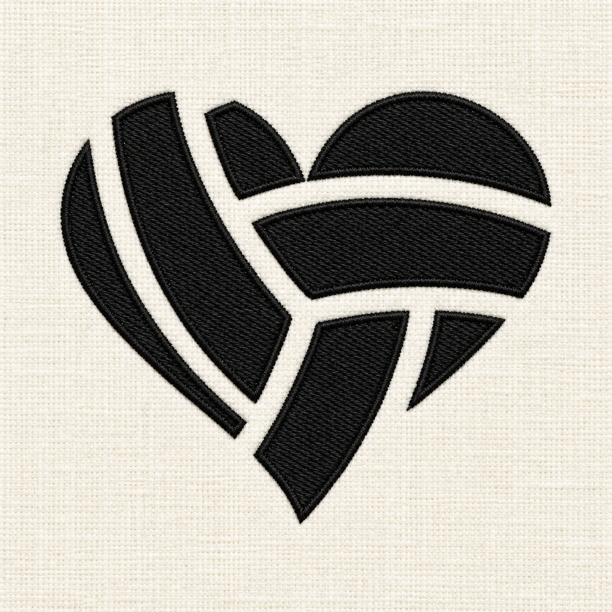 Illustrative preview of Paneled Heart Embroidery Design.