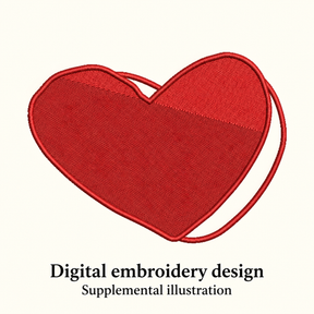 Illustrative preview of Red Heart Box Embroidery Design.