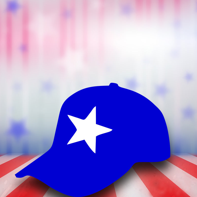 American Star Cap Vector Art