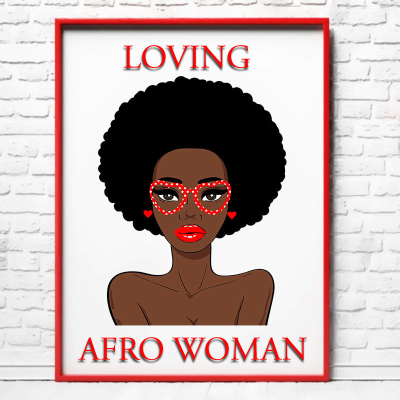 Love Induced Sensual African American Woman Vector Art