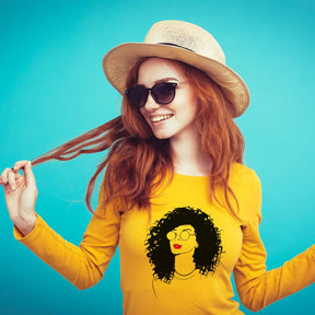 Sunglasses Wearing African American Woman Vector Art