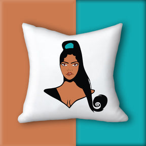Arousing African American Ponytail Vector Art