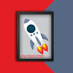 Overwhelmingly Impressive Space Rocket Vector Art