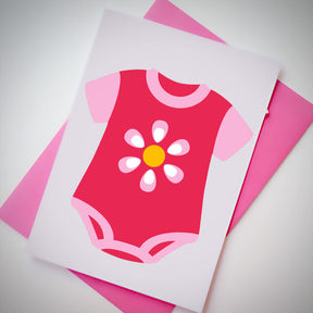 Cute Flower Onesie Vector Art