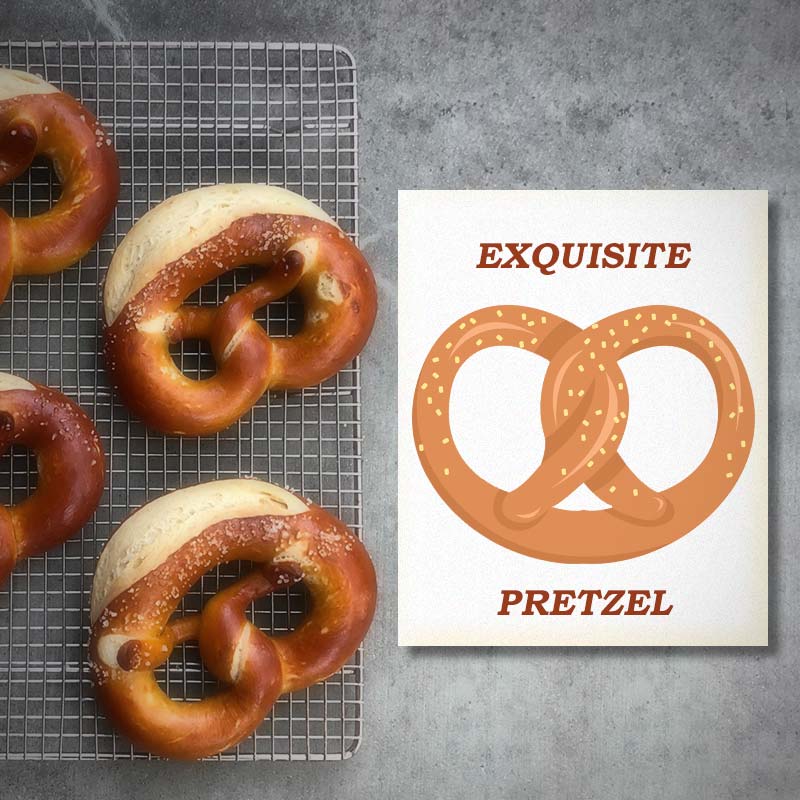 Exquisite Pretzel Vector Art