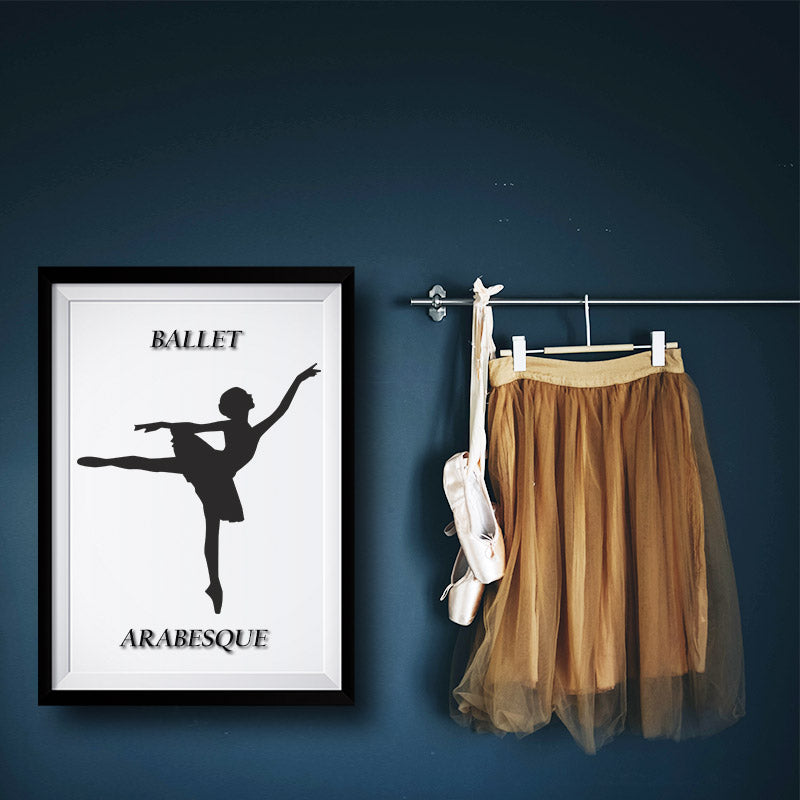 Professional Ballet Dancer Silhouette Art