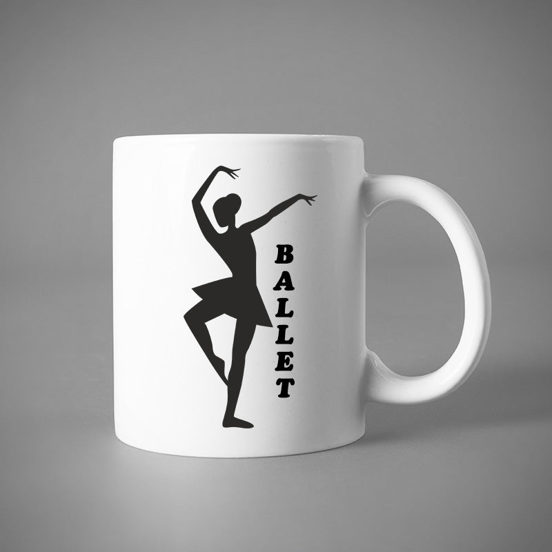 Ballet Passe Right Foot Silhouette Art