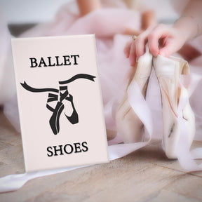 Black Ballet Slippers Silhouette Art