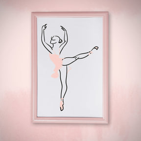 Elegant Ballet Pointe Technique Vector Art
