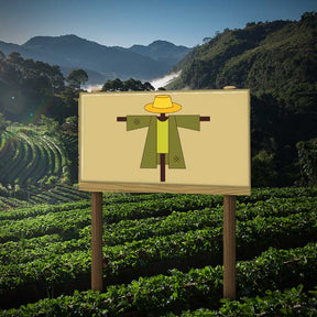 Quirky Standing Scarecrow Vector Art