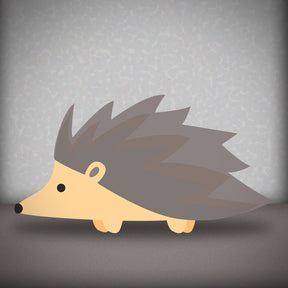 Endearing Porcupine Vector Art