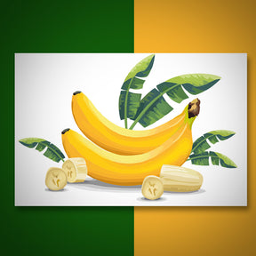 Alluring Banana and Slices Vector Art