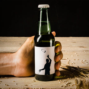 Bartender Juggling Drinks Silhouette Art