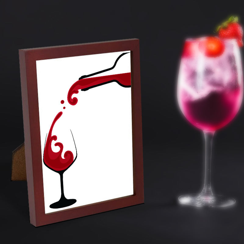 Lavish Red Wine Pouring into Glass Vector Art