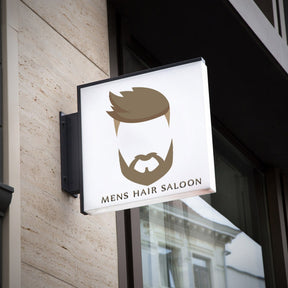 Thick Comb over and Beard Vector Art