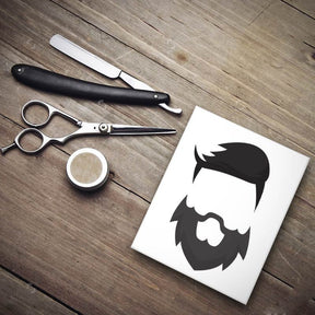 Brushed up Hairdo & Beard Vector Art
