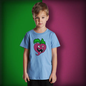 Scary and Gazing Beetroot Monster Vector Art