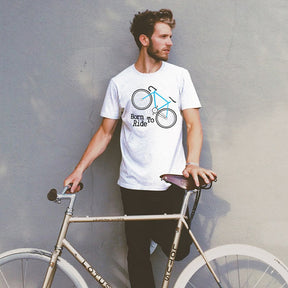 Blue Bicycle Vector Art