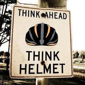 Powerfully Built Bicycle Helmet Vector Art