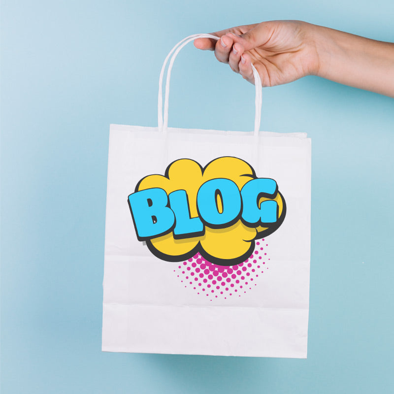 Funky Cloudy Blog Word Vector Art
