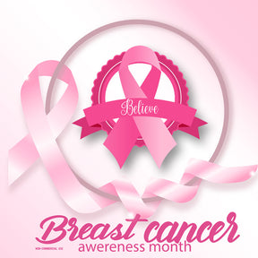 Believe in Cure Ribbon Vector Art