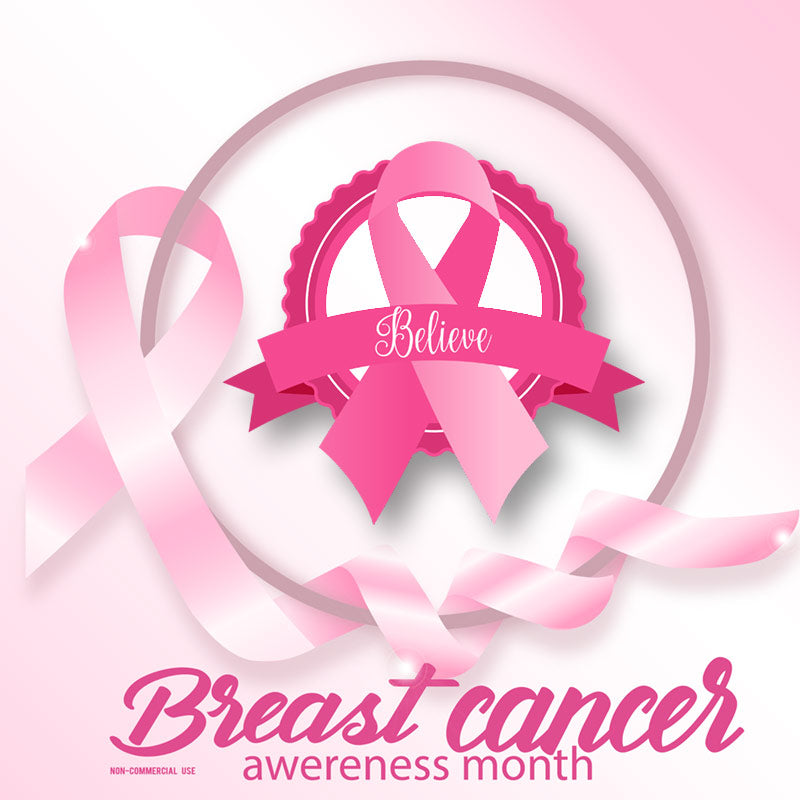 Believe in Cure Ribbon Vector Art