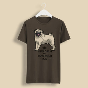 Adorable Groovy Pug Dog Vector Art