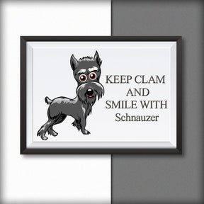 Miniature Schnauzer Dog Vector Art