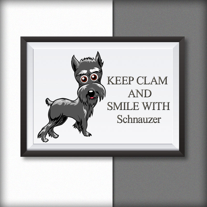 Miniature Schnauzer Dog Vector Art