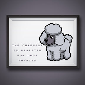 Posh and Elegant Poodle Dog Vector Art