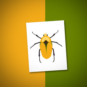 Goldsmith Scarab Beetle Vector Art