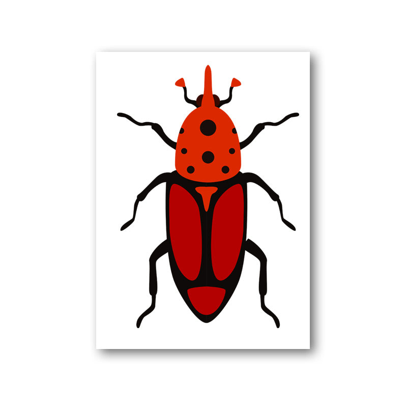 Checkered Beetle Vector Art
