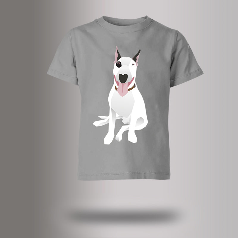 Slobbering Bull Terrier Vector Art