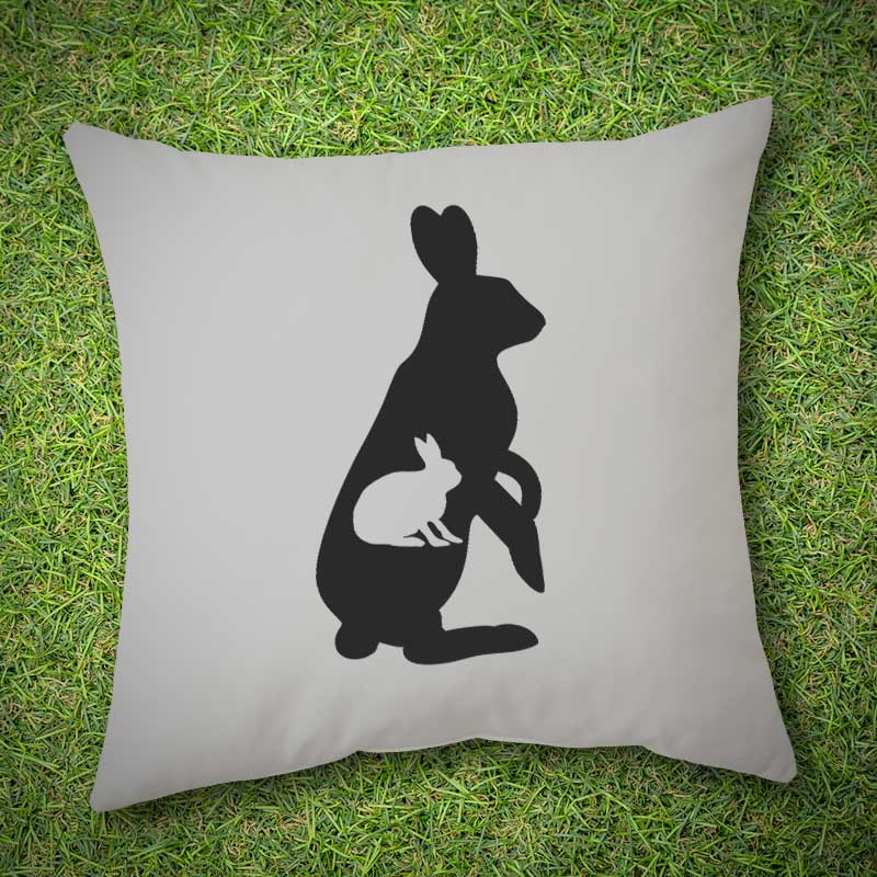 Alluring Rabbit Silhouette Art