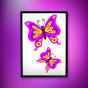 Dazzling Colored Butterfly Vector Art