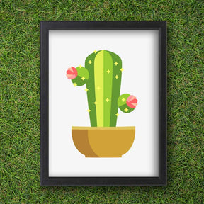 Cactus Flower Plant Vector Art