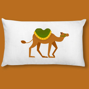 Saddled Bactrian Camel Vector Art