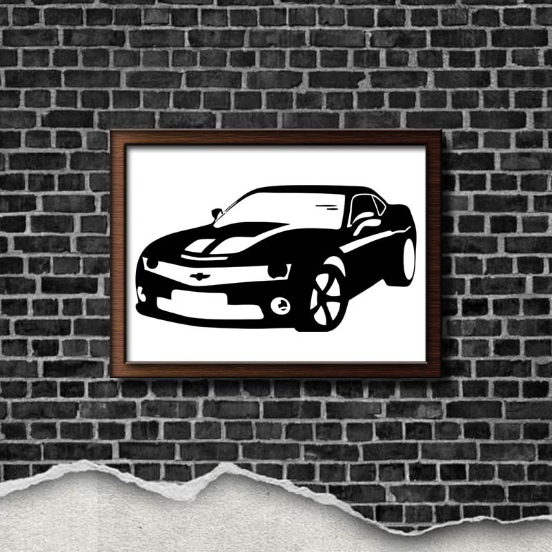 Camaro Car Silhouette Art